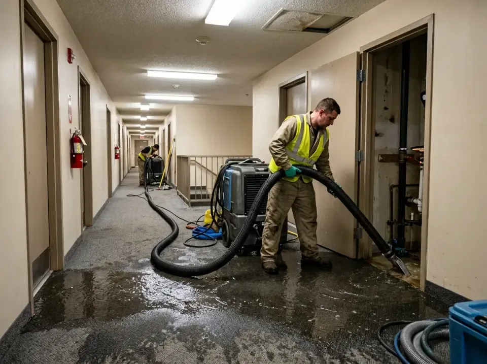 multi-unit-apartment-hallway-f-005 — frequently asked questions, Emergency Burst Pipe Water Extraction & Removal in San Leon…